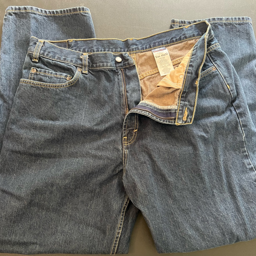 Kirkland Signature Men’s Straight Leg Jeans 40x32 Dark Wash